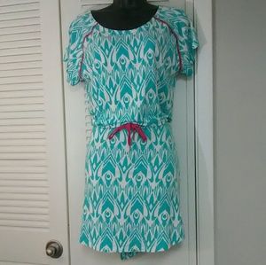 Hatley M light blue drawstring waist dress